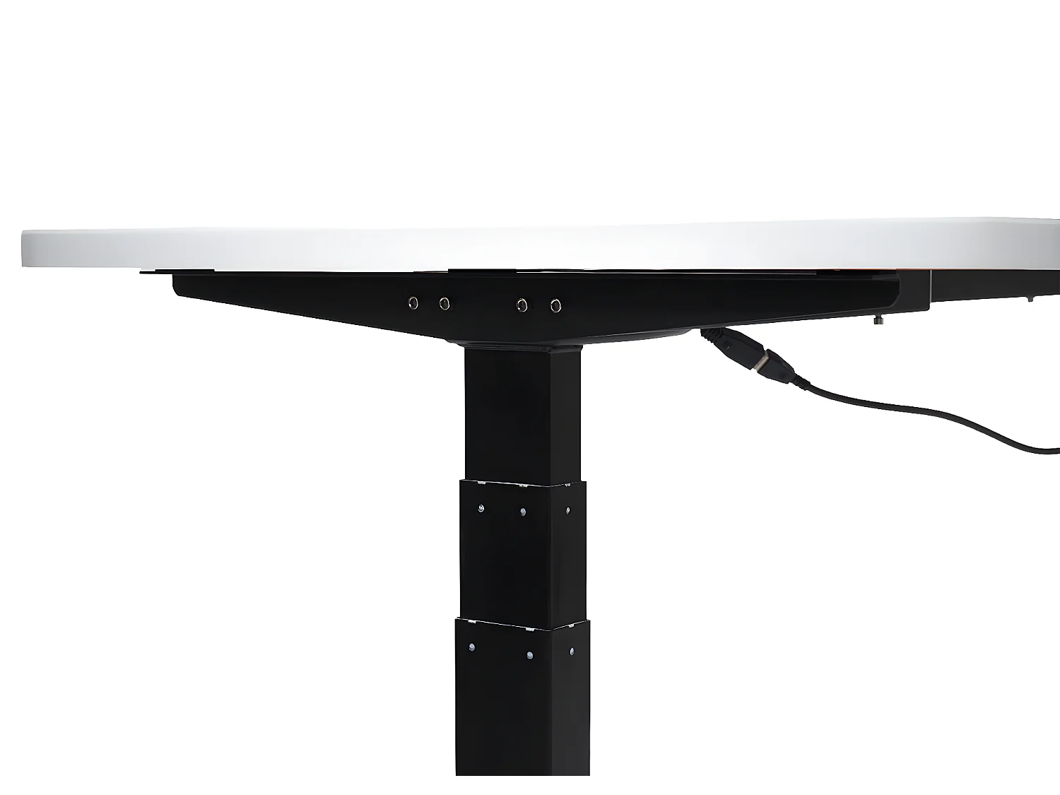 Schreibtisch MCW-D40, Weiß, schwarz