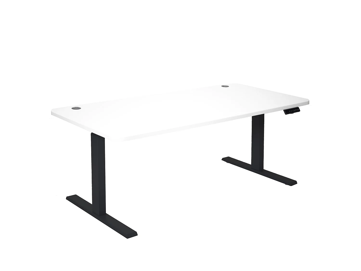 Schreibtisch MCW-D40, Weiß, schwarz