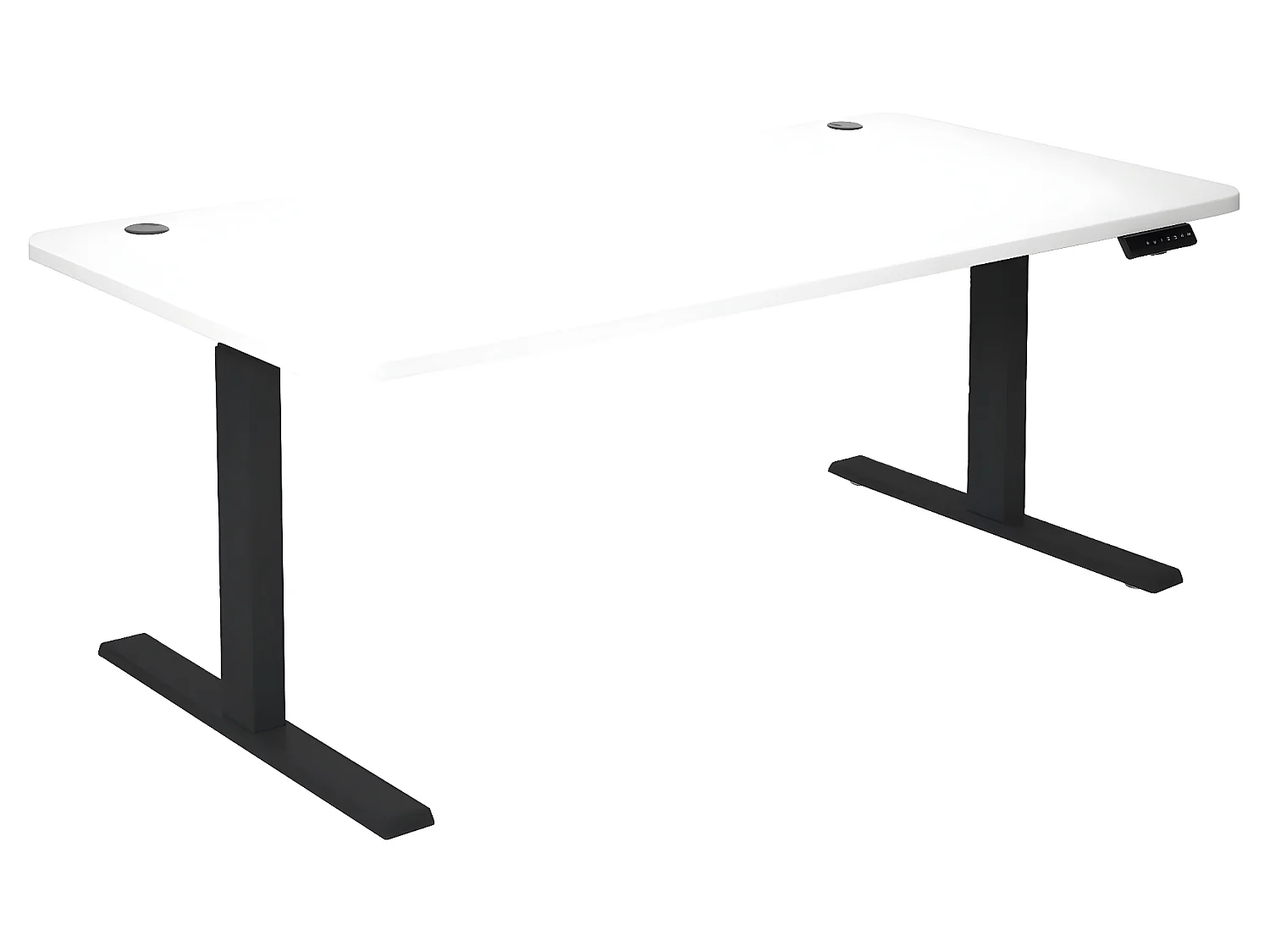 Schreibtisch MCW-D40, Weiß, schwarz