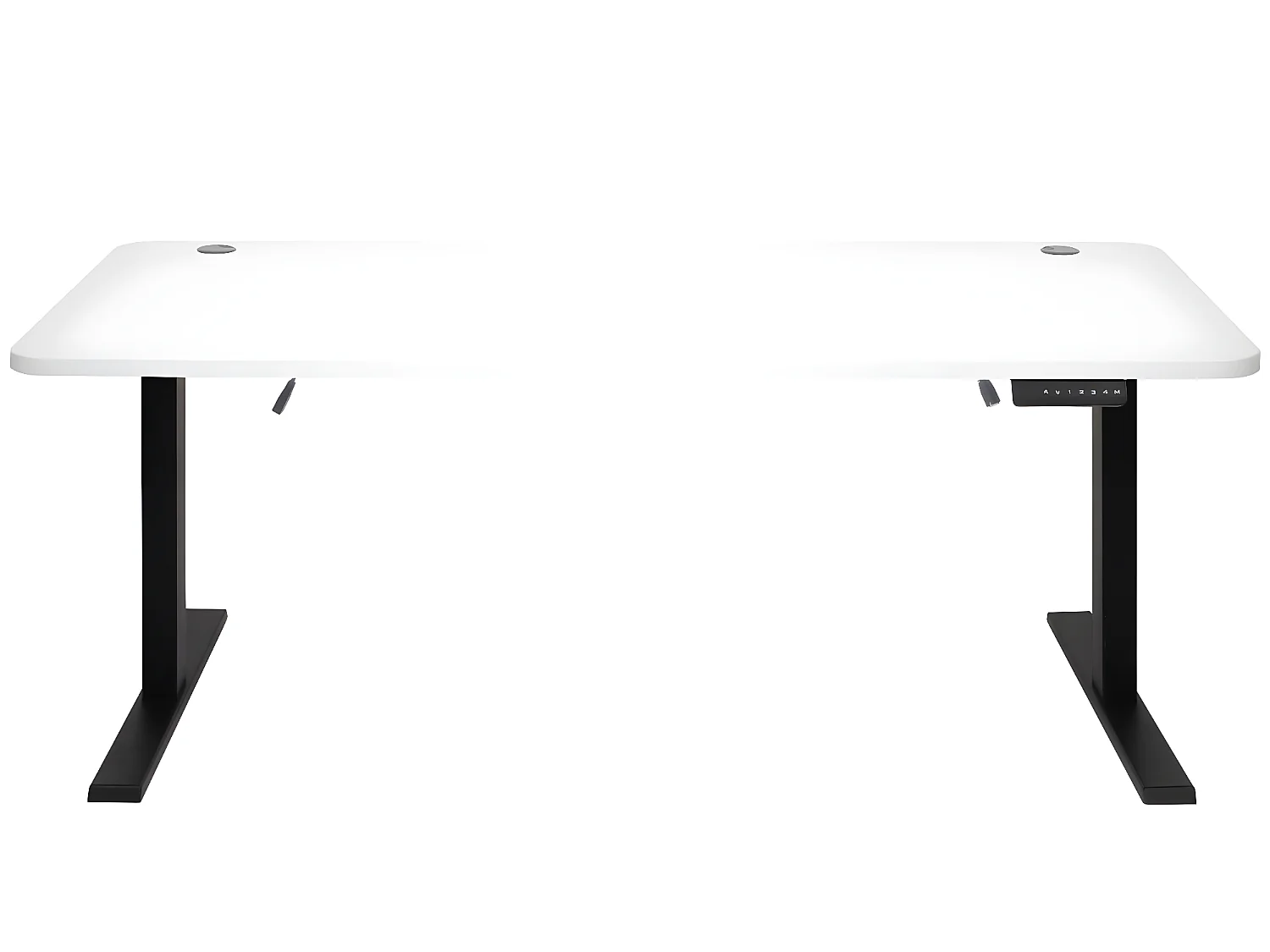 Schreibtisch MCW-D40, Weiß, schwarz
