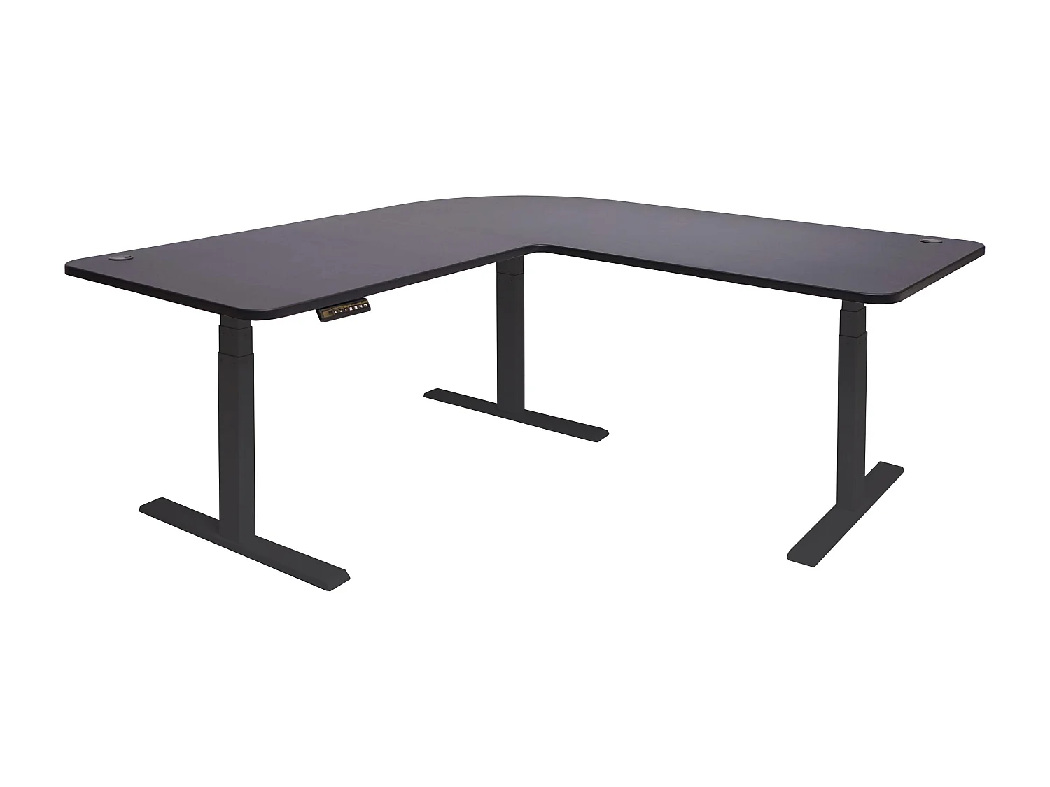 Eck-Schreibtisch MCW-D40, Schwarz, schwarz