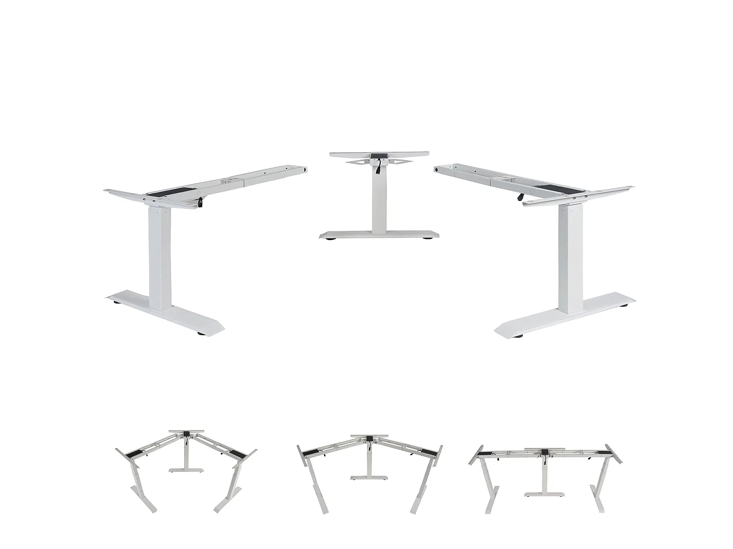 3in1 Gestell MCW-D40 Variabel Elektrisch, Weiß