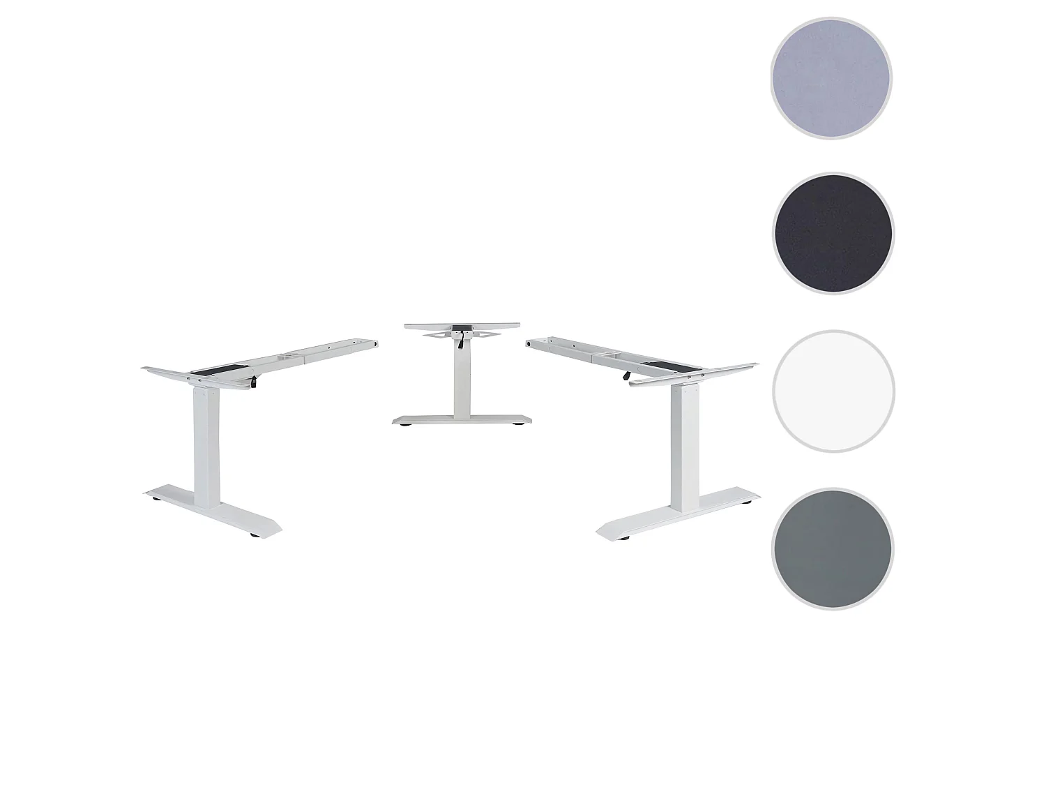 3in1 Gestell MCW-D40 Variabel Elektrisch, Weiß