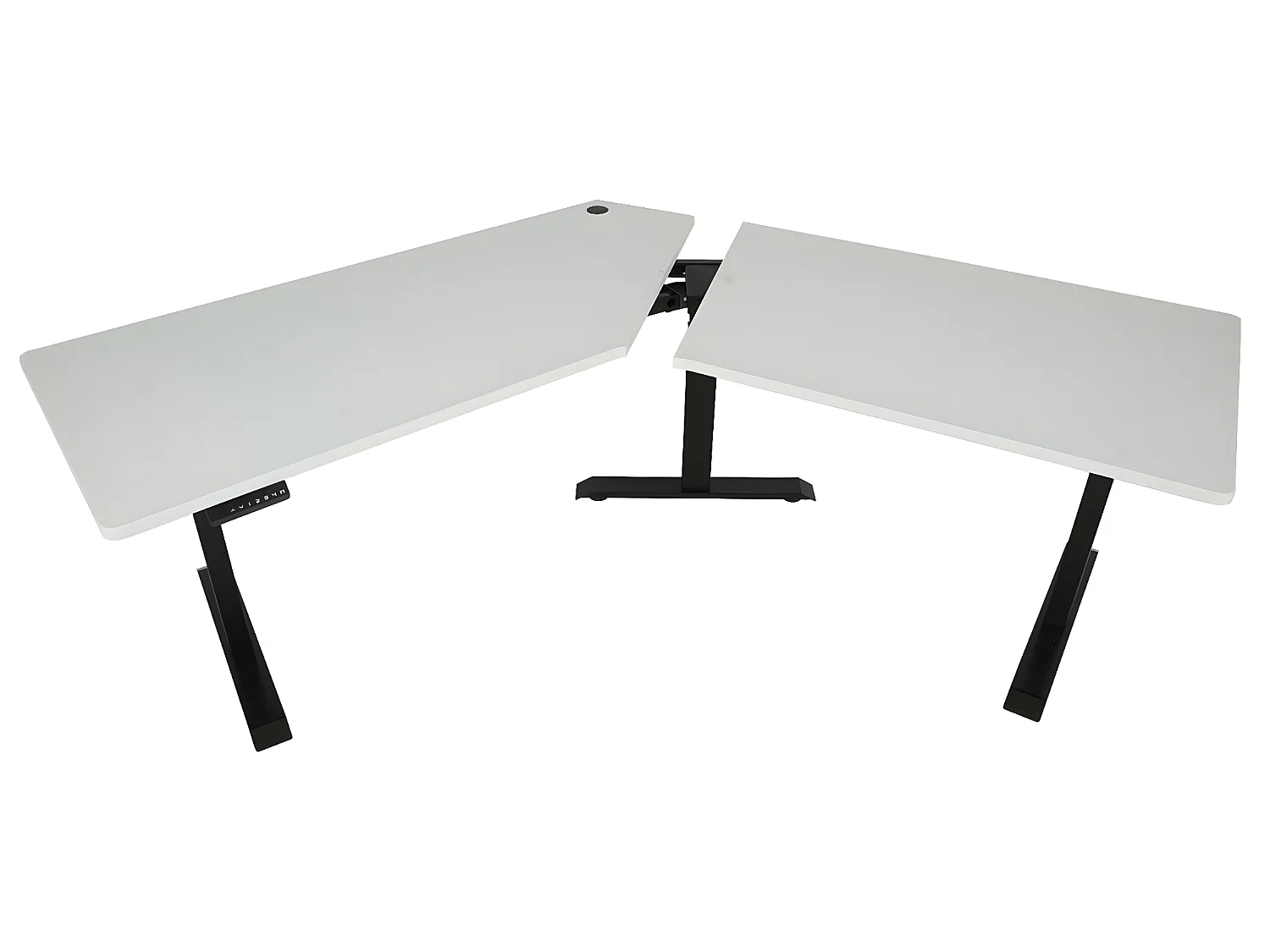 Schreibtisch MCW-D40, Weiß, schwarz