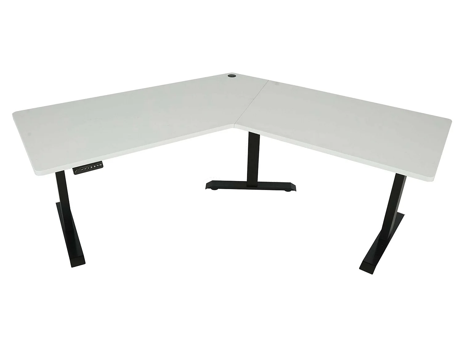 Schreibtisch MCW-D40, Weiß, schwarz