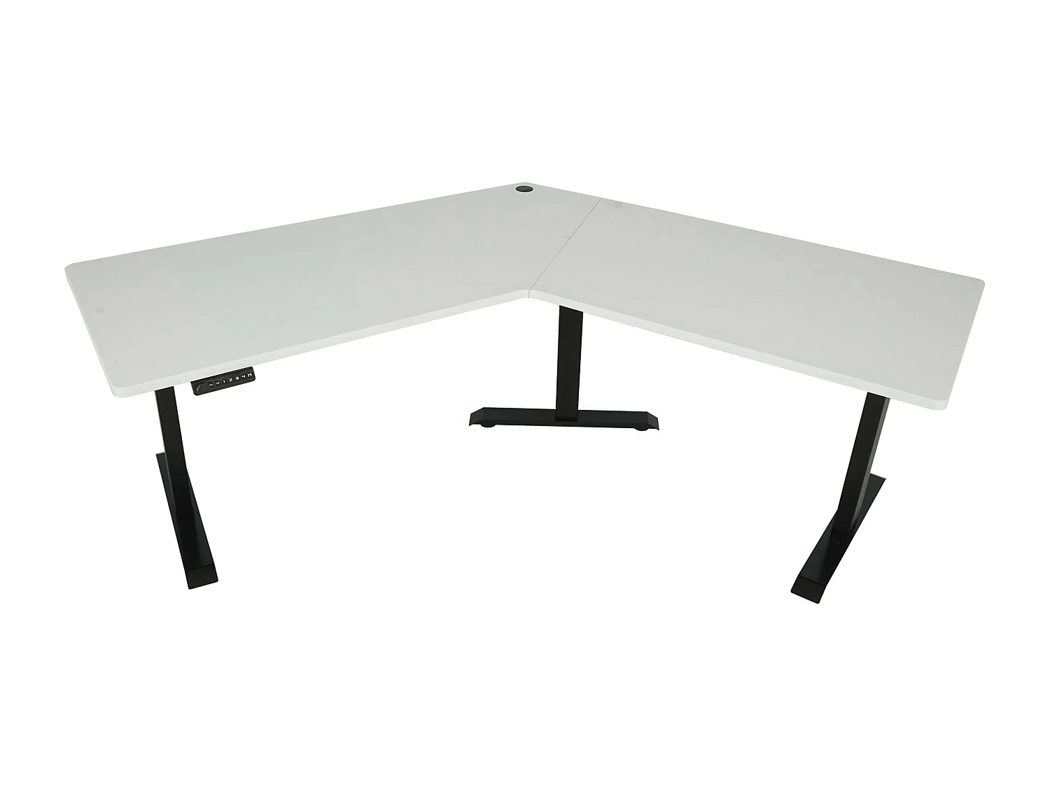 Schreibtisch MCW-D40, Weiß, schwarz