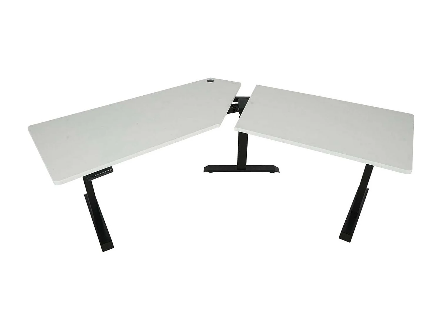 Schreibtisch MCW-D40, Weiß, schwarz