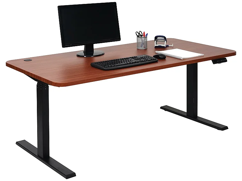 Schreibtisch MCW-D40, Natur, schwarz