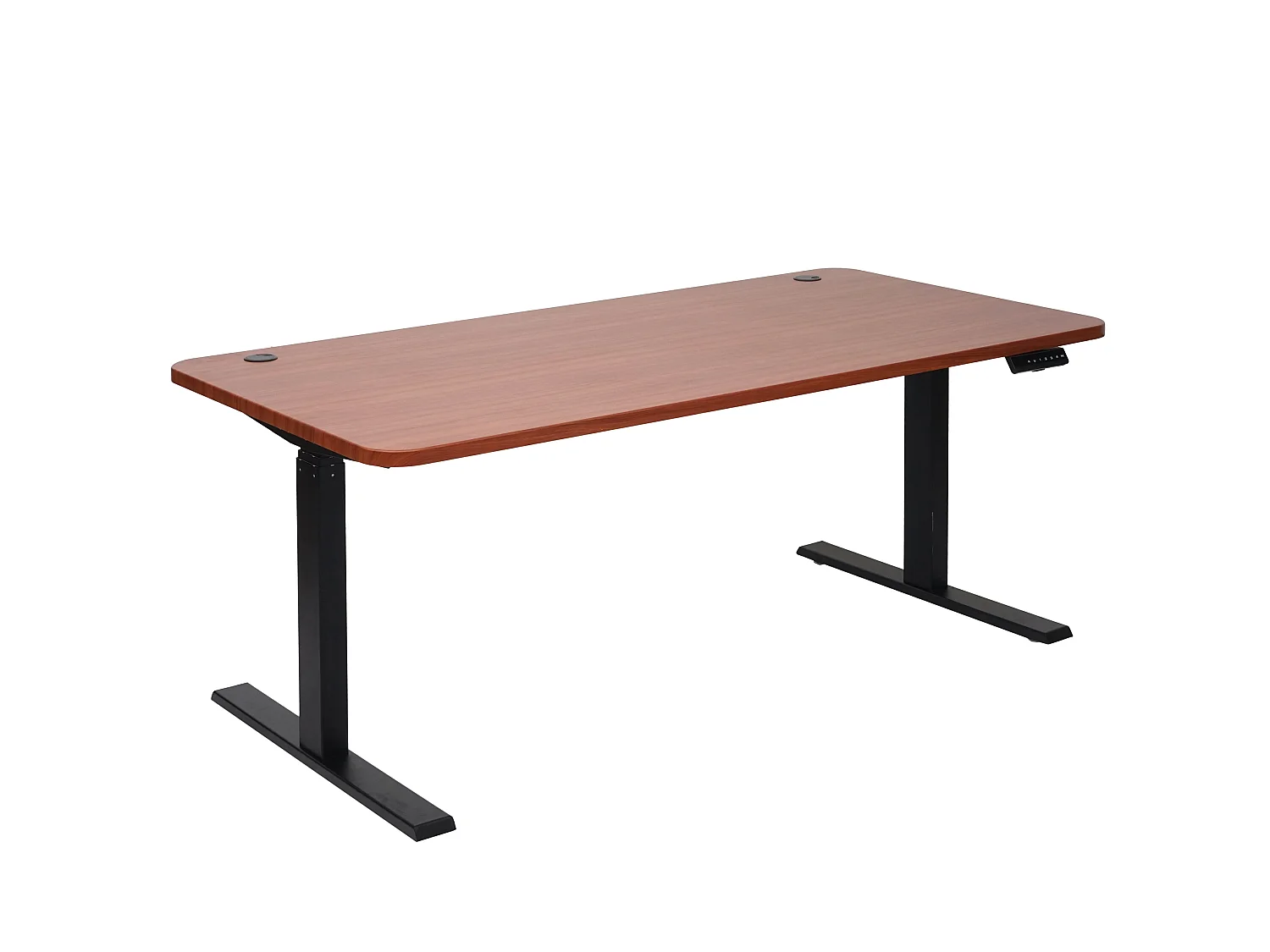 Schreibtisch MCW-D40, Natur, schwarz