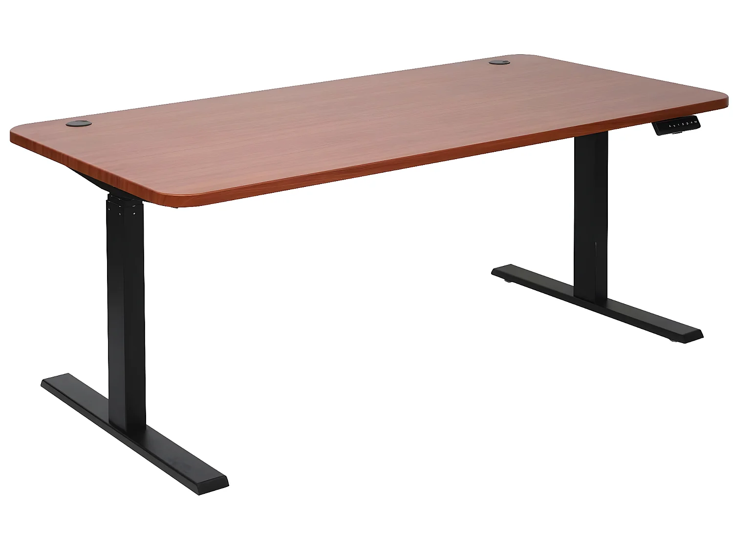 Schreibtisch MCW-D40, Natur, schwarz