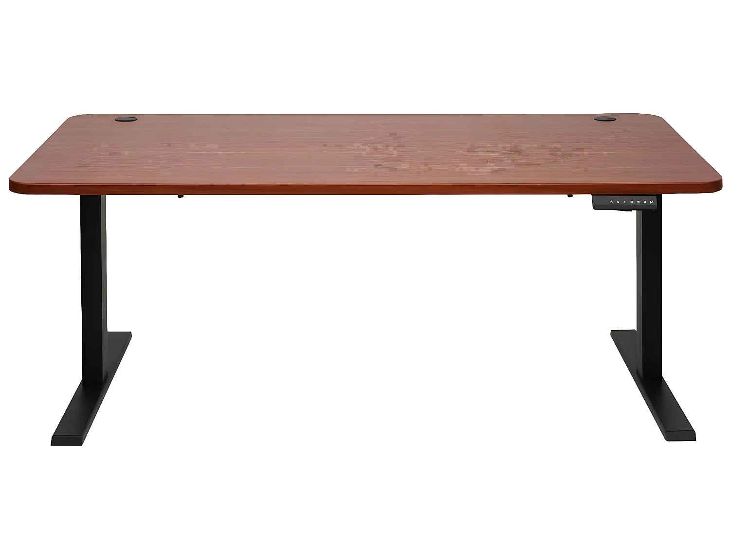 Schreibtisch MCW-D40, Natur, schwarz