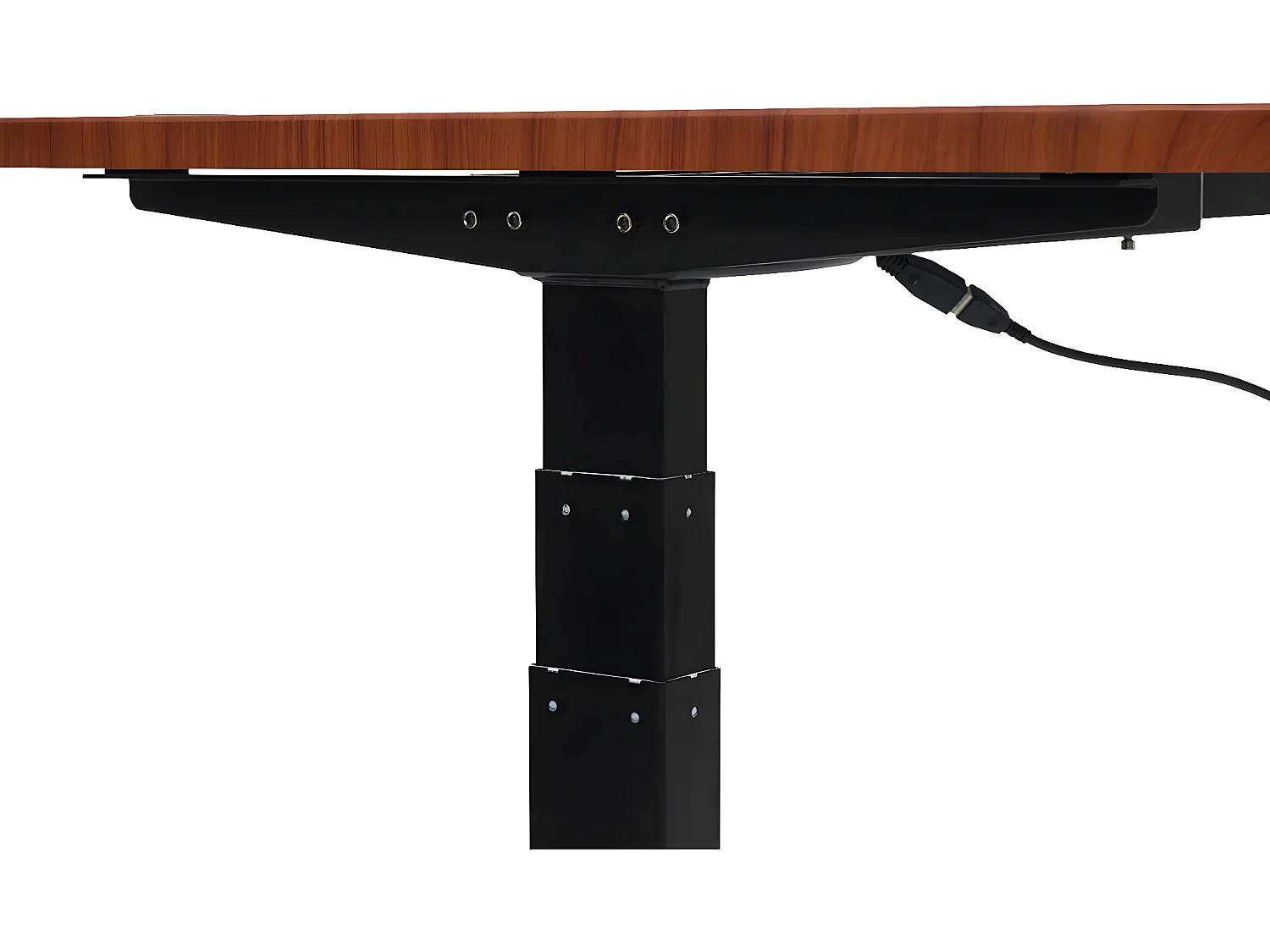 Schreibtisch MCW-D40, Natur, schwarz