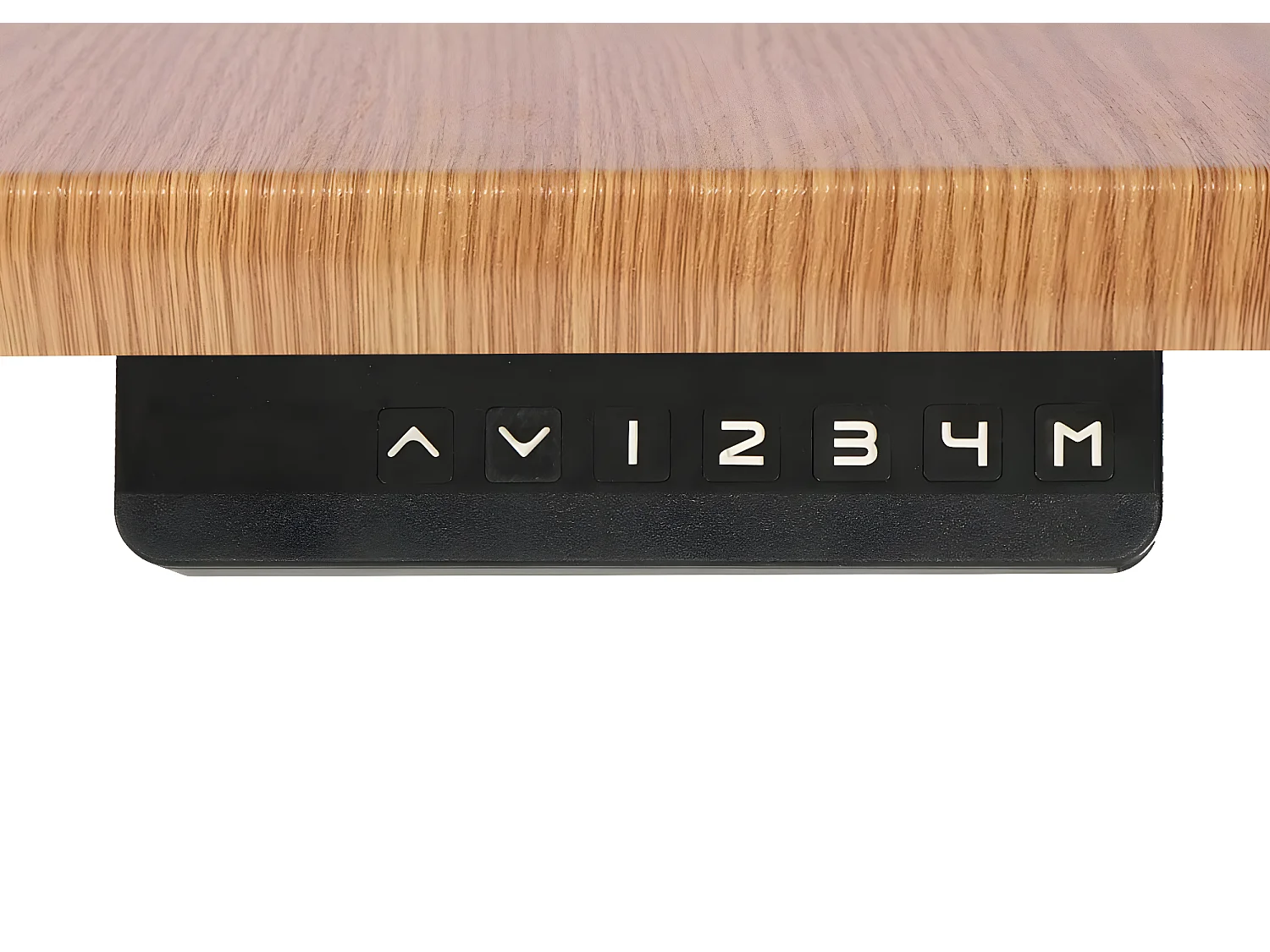 Schreibtisch MCW-D40, Braun Struktur, weiß