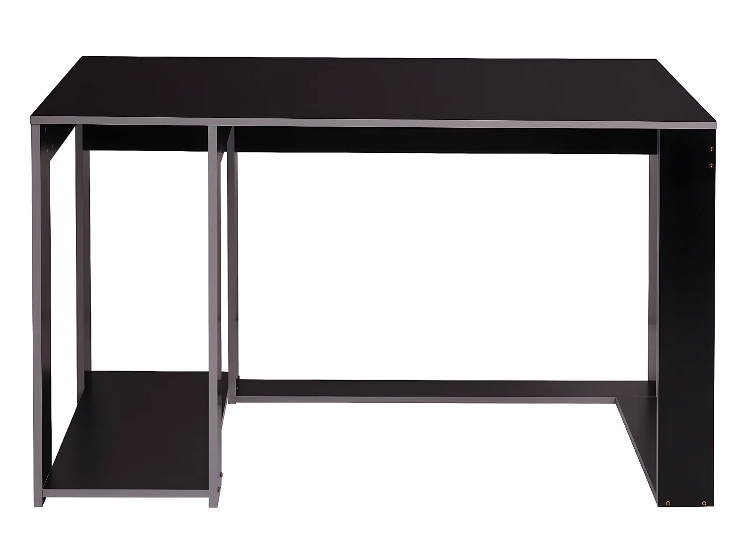 Biurko MCW-J26,  czarno-szary