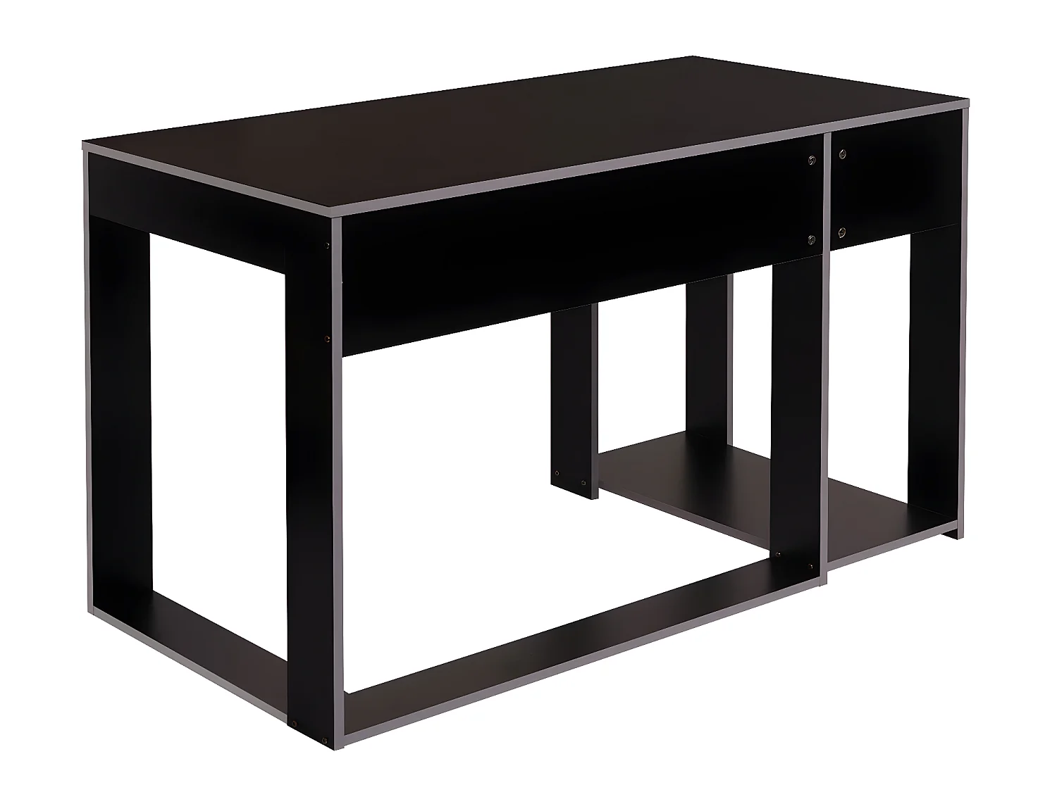 Biurko MCW-J26,  czarno-szary