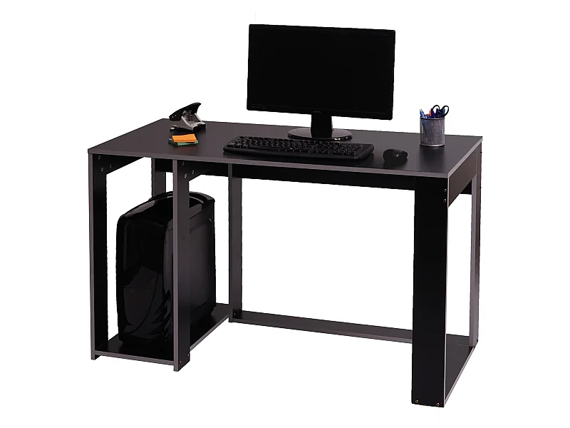 Schreibtisch MCW-J26, Schwarz-grau