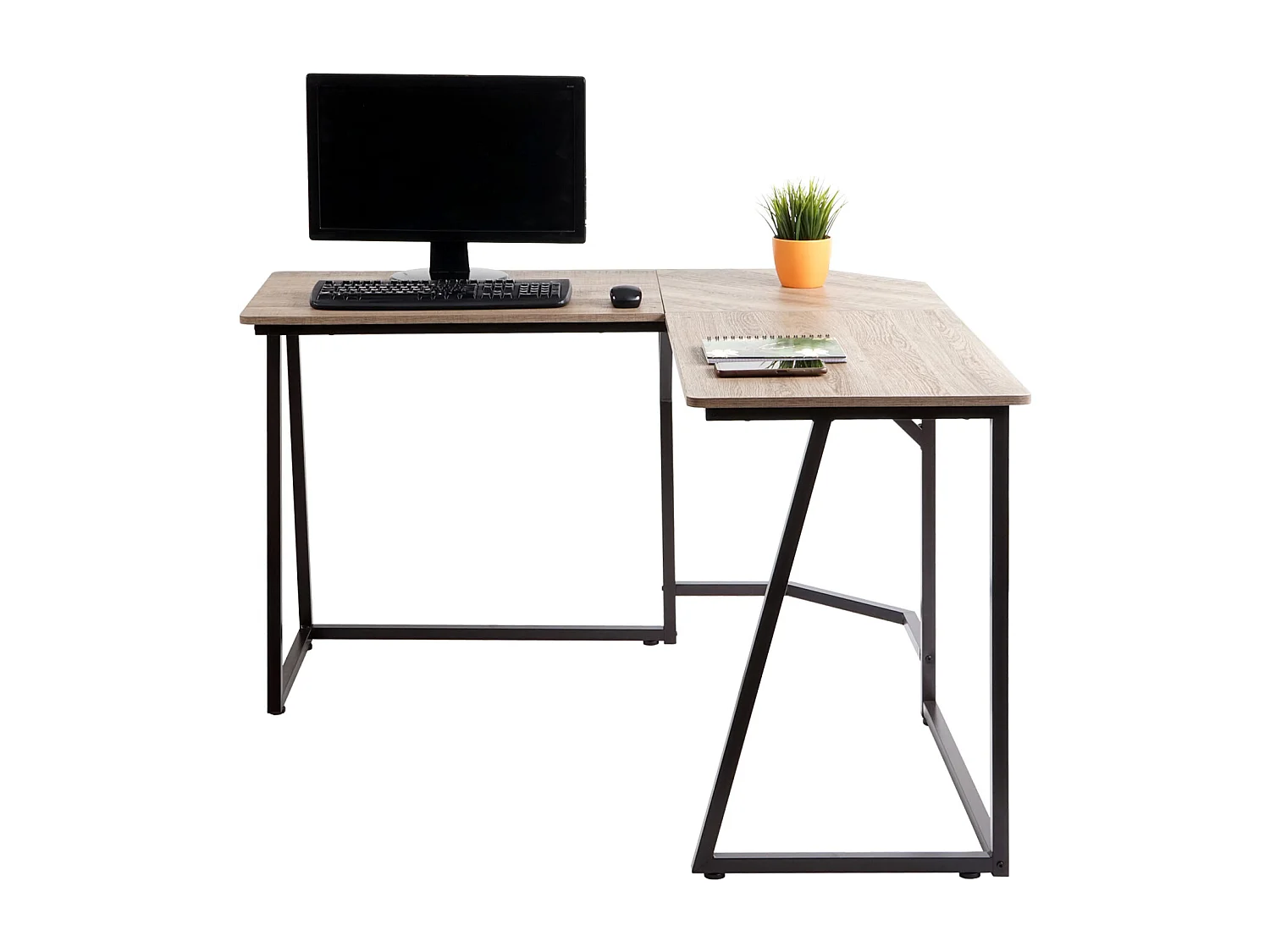 Hoekbureau MCW-K66,  natuurlijke kleur