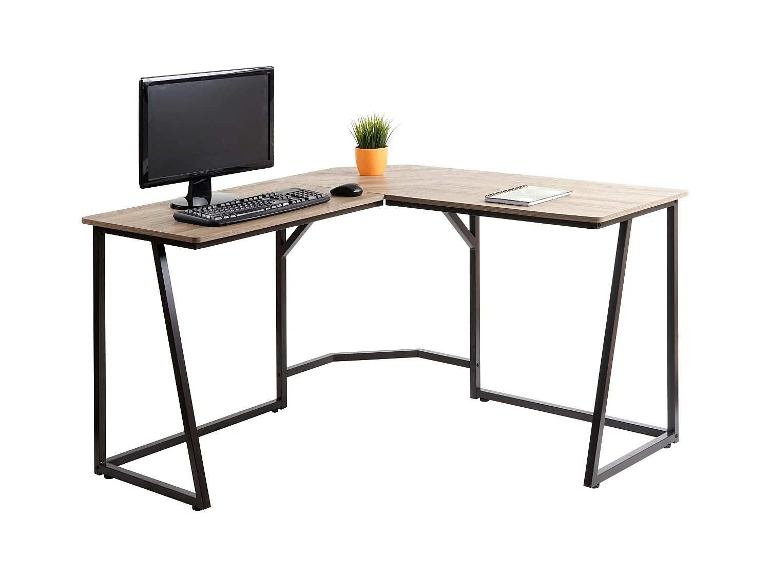 Bureau d'angle MCW-K66,  naturel