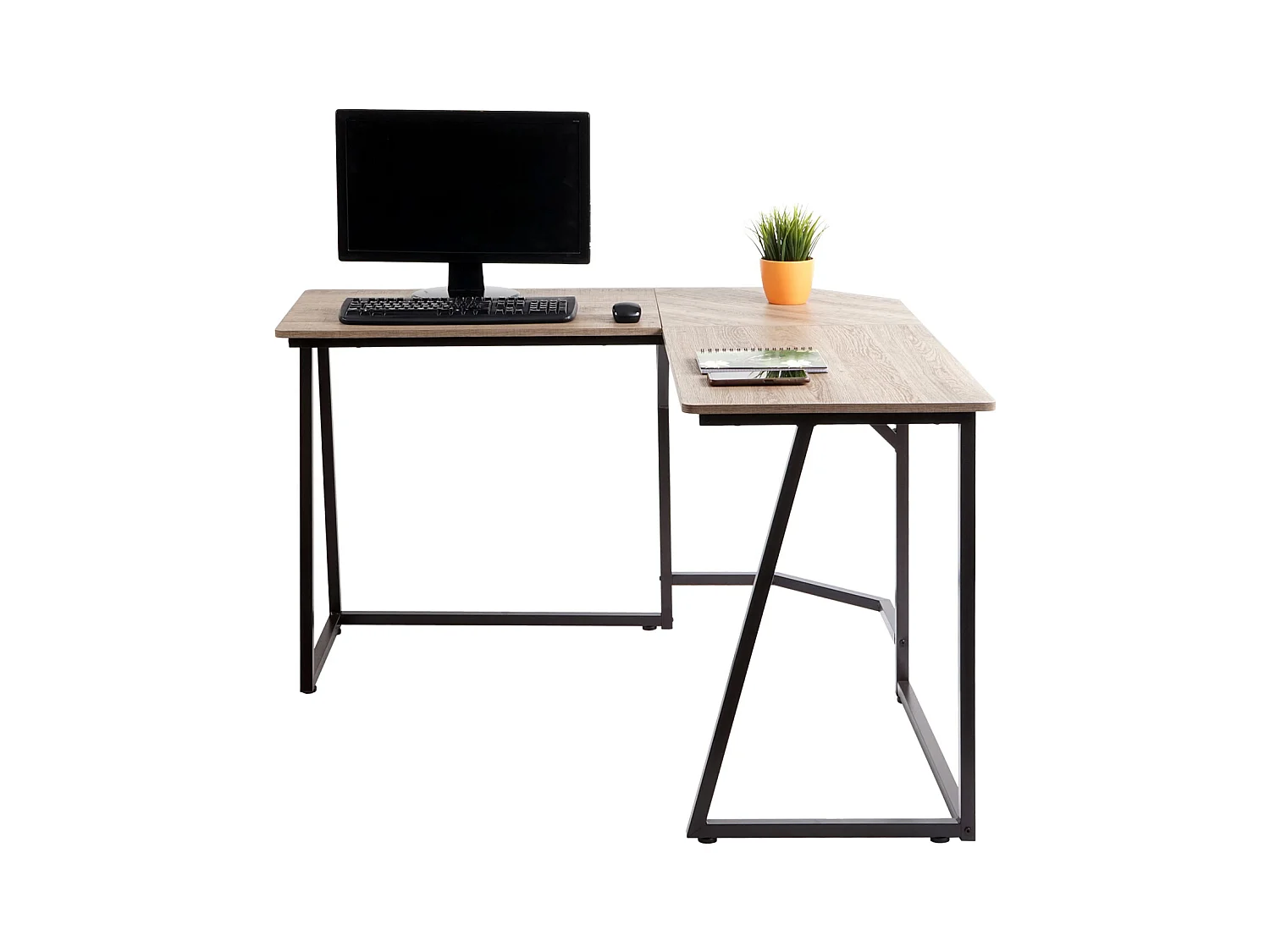 Hoekbureau MCW-K66,  natuurlijke kleur