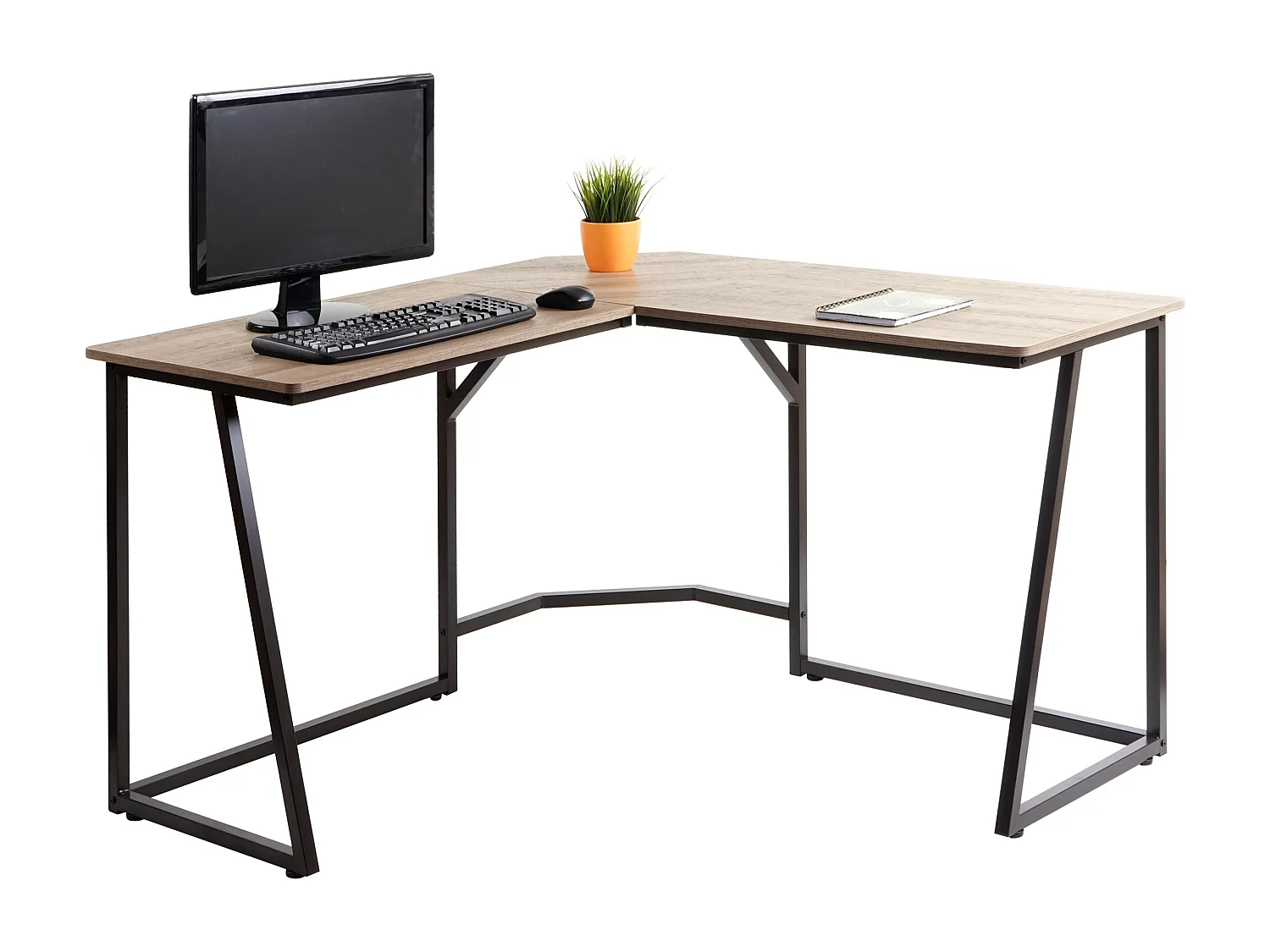 Hoekbureau MCW-K66,  natuurlijke kleur