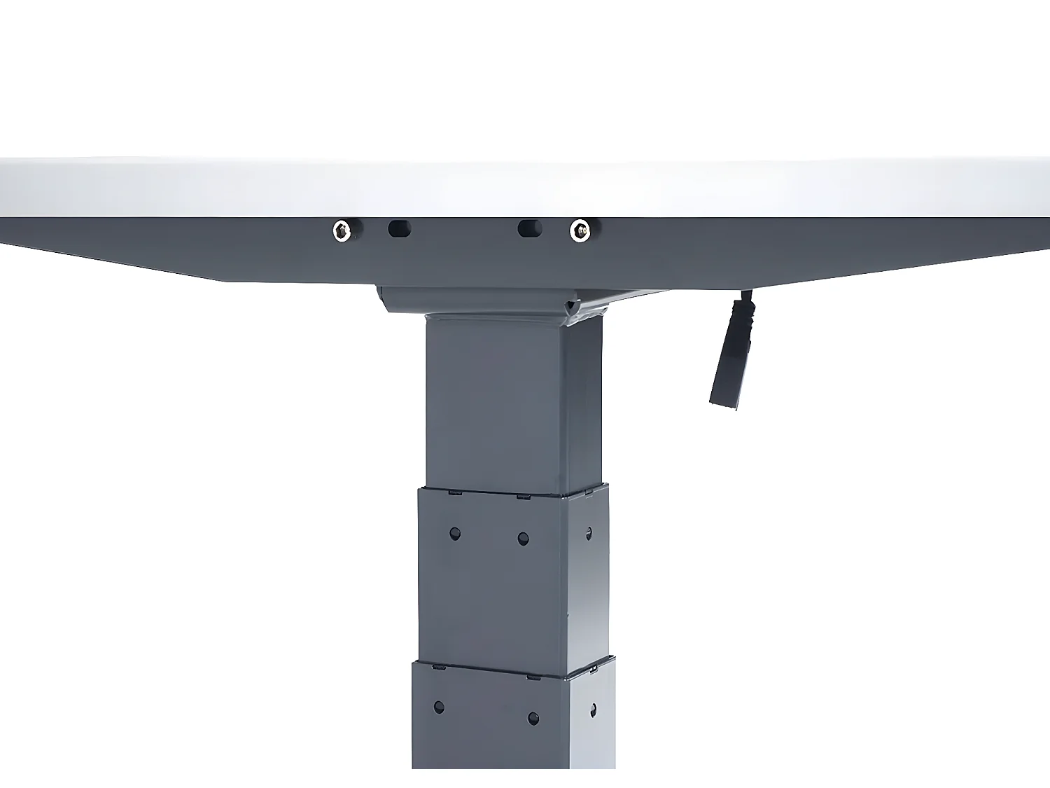 Schreibtisch MCW-D40, Weiß, anthrazit-grau