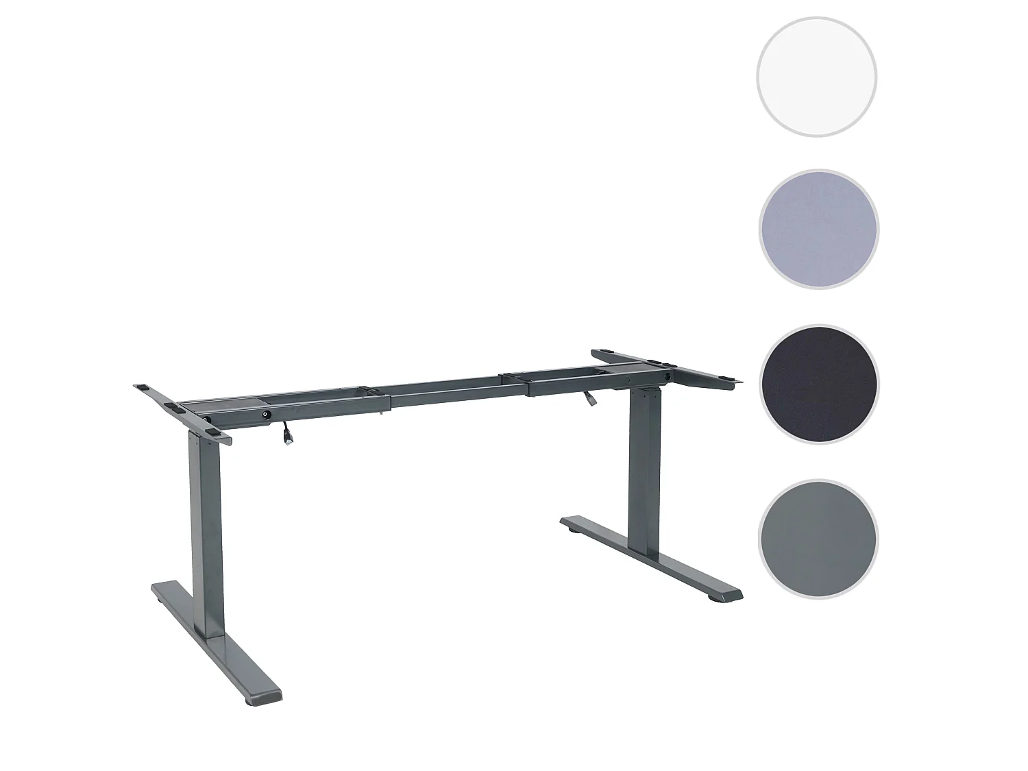 Gestell MCW-D40 für Schreibtisch, Anthrazit-grau