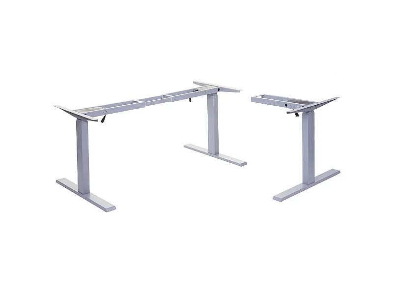 Gestell MCW-D40 für Eck-Schreibtisch, Grau