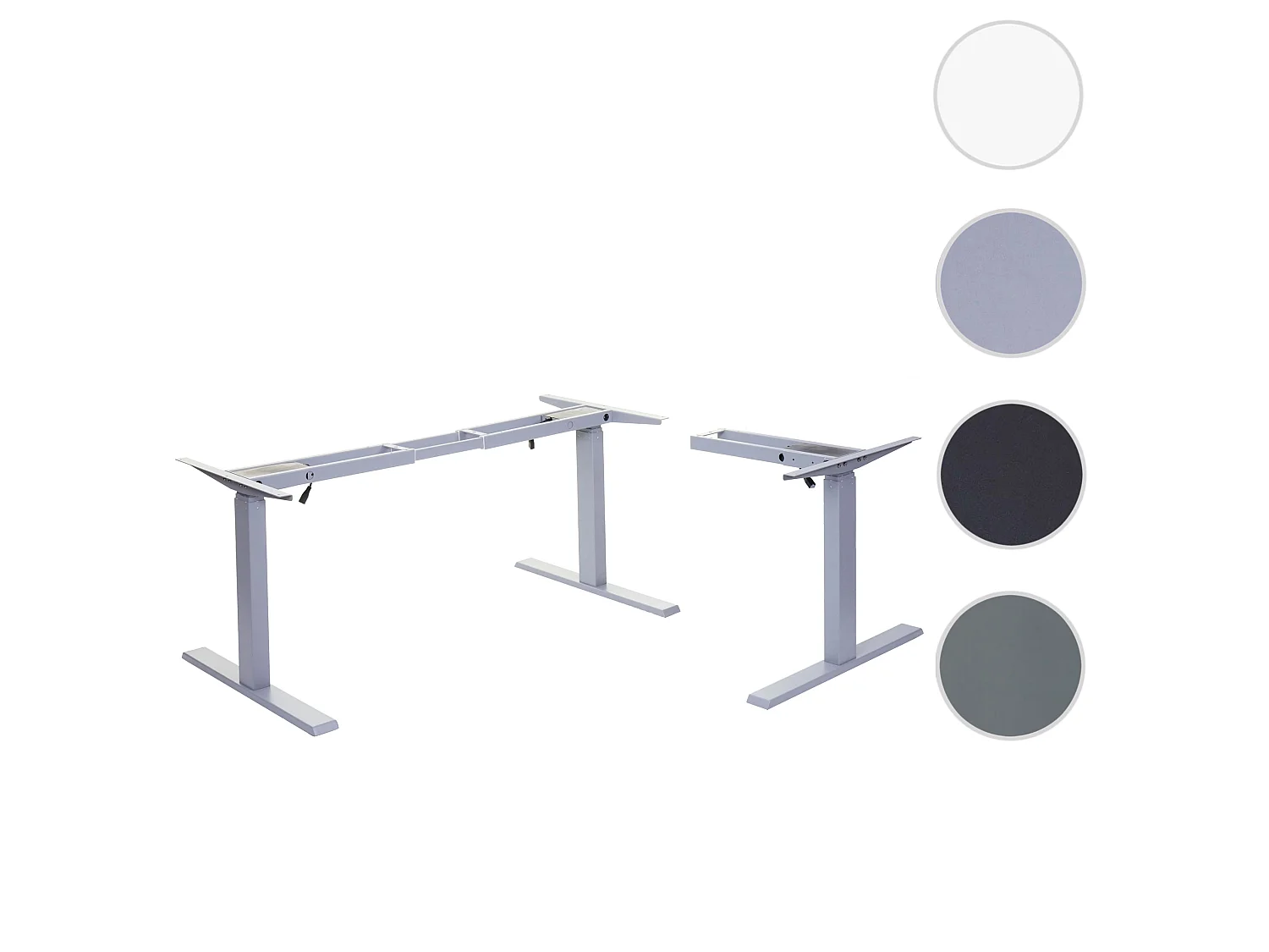 Gestell MCW-D40 für Eck-Schreibtisch, Grau