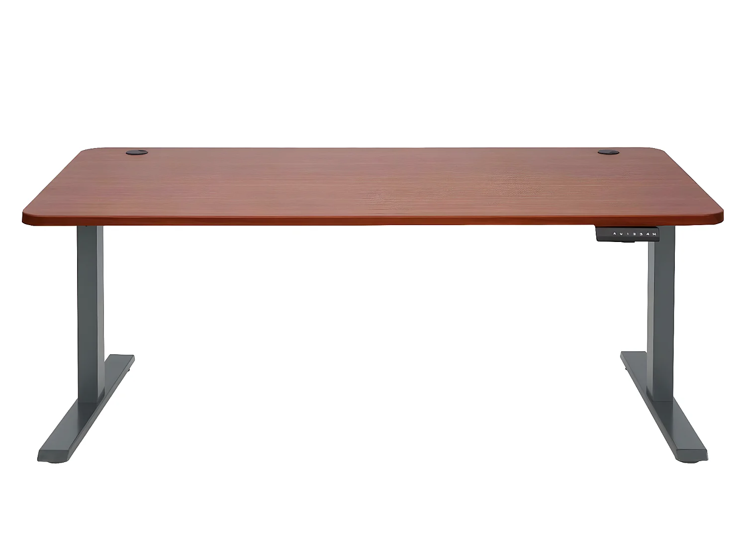 Schreibtisch MCW-D40, Natur, anthrazit-grau