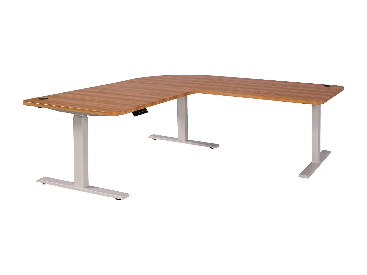 Eck-Schreibtisch MCW-D40, Eiche-Dekor, weiß