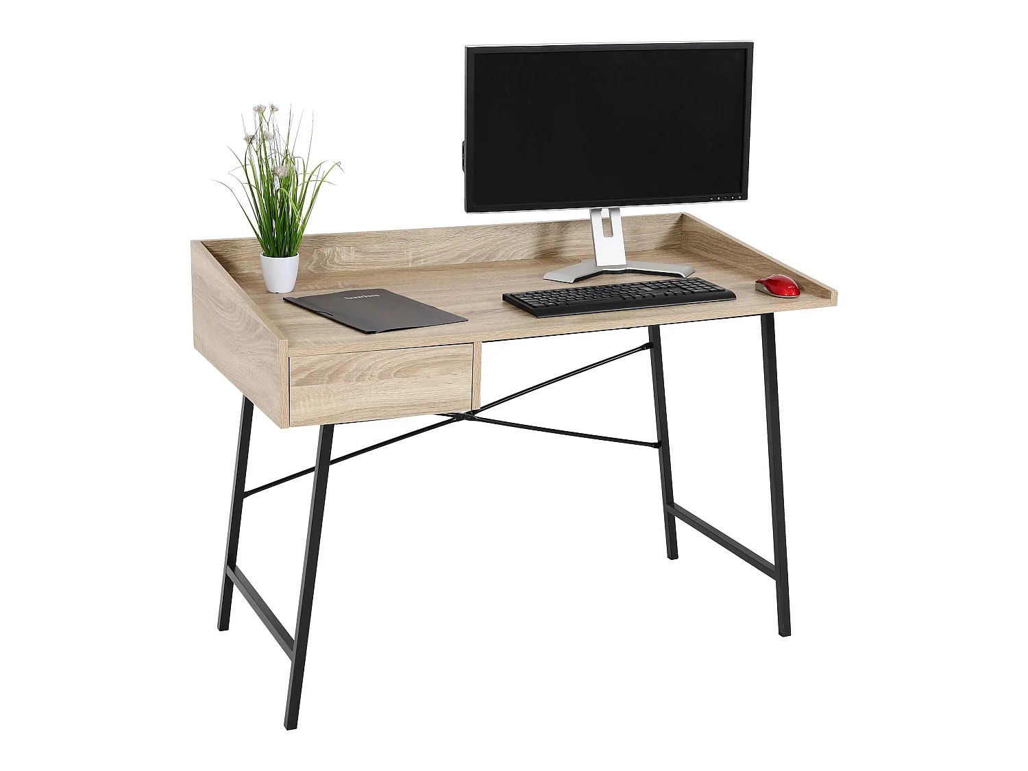 Bureau MCW-J97 Structure 3D,  aspect chêne