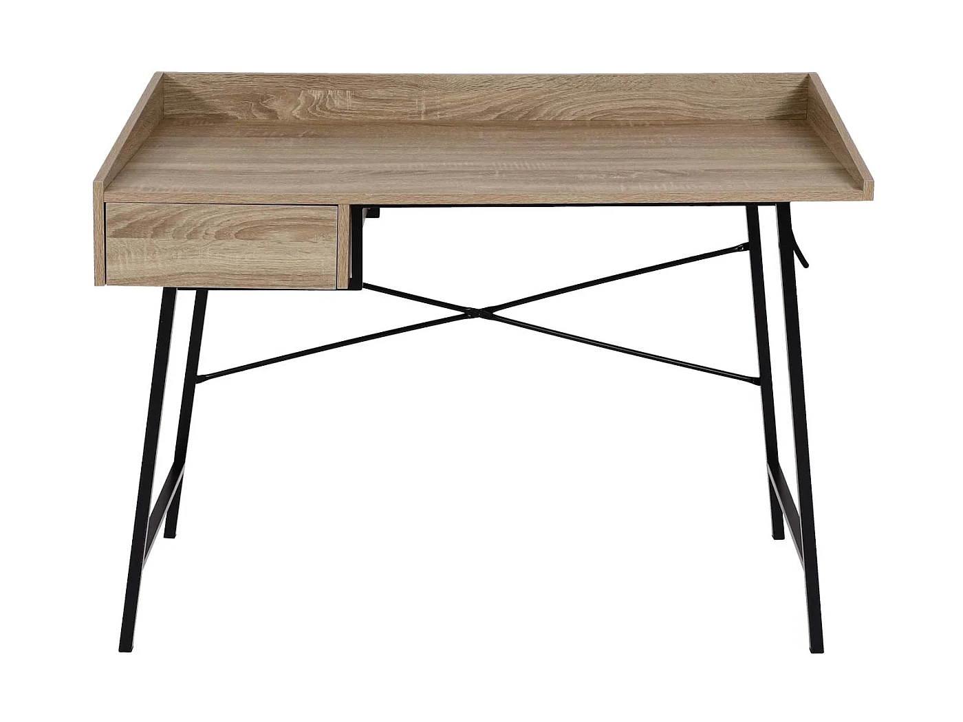 Konstrukcja 3D biurka MCW-J97,  wygląd dębu