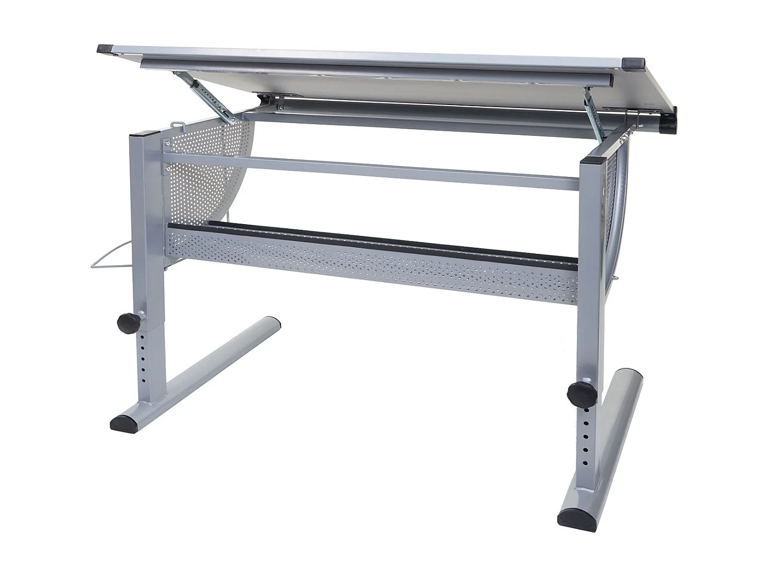 Biurko szkolne Preston,  szary