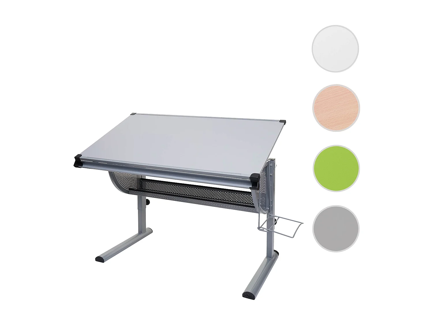 Biurko szkolne Preston,  szary