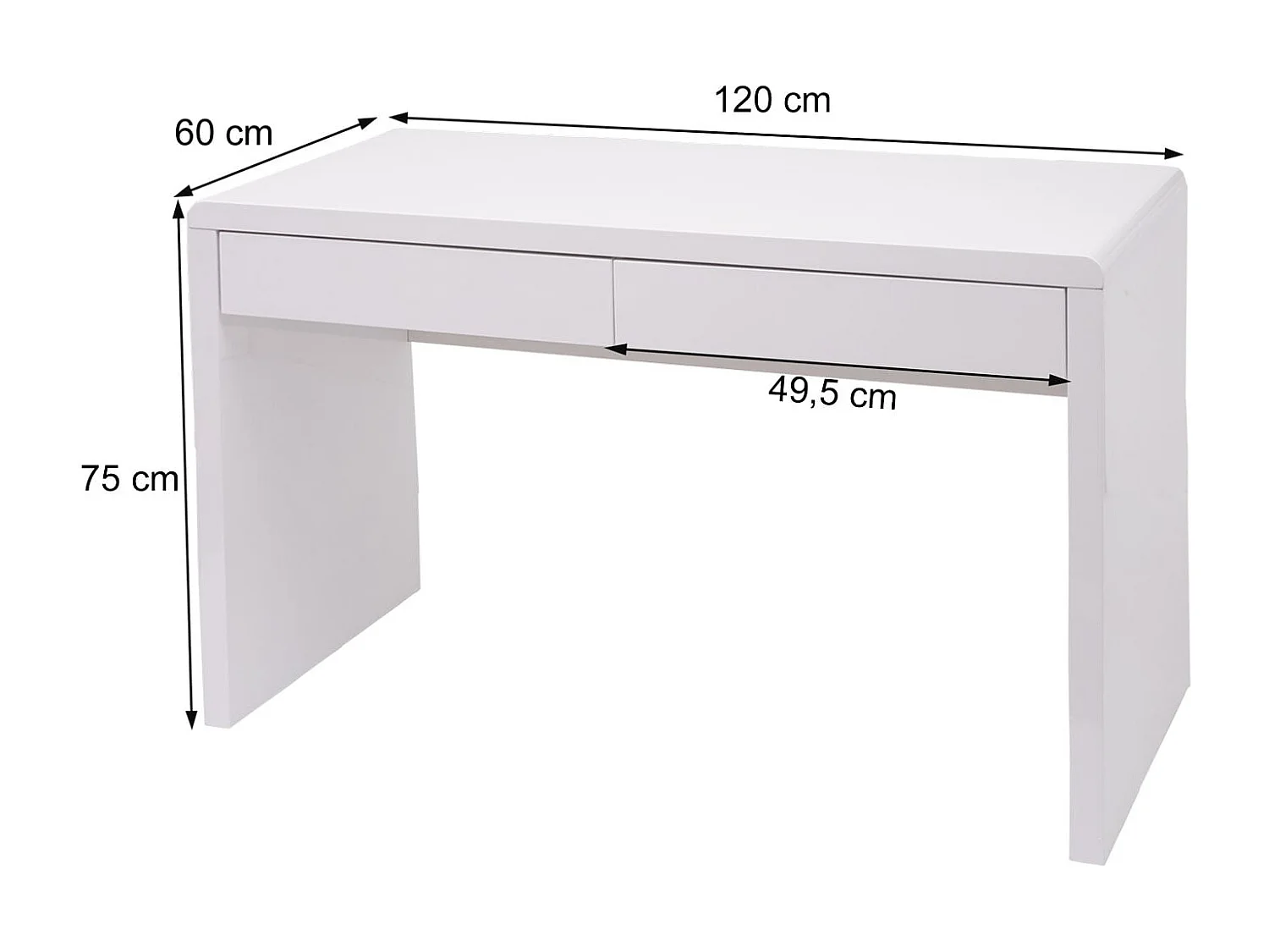 Schreibtisch MCW-G51, 120x60cm