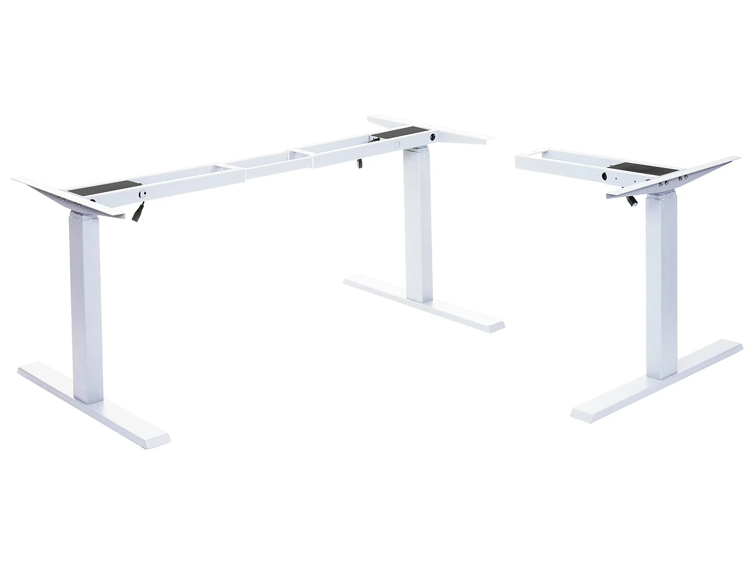 Gestell MCW-D40 für Eck-Schreibtisch, Weiß