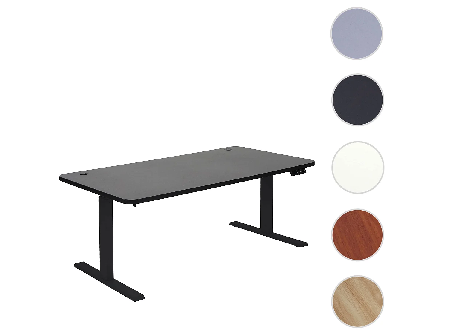 Schreibtisch MCW-D40, Schwarz, schwarz