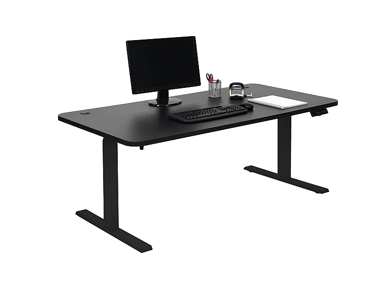 Schreibtisch MCW-D40, Schwarz, schwarz