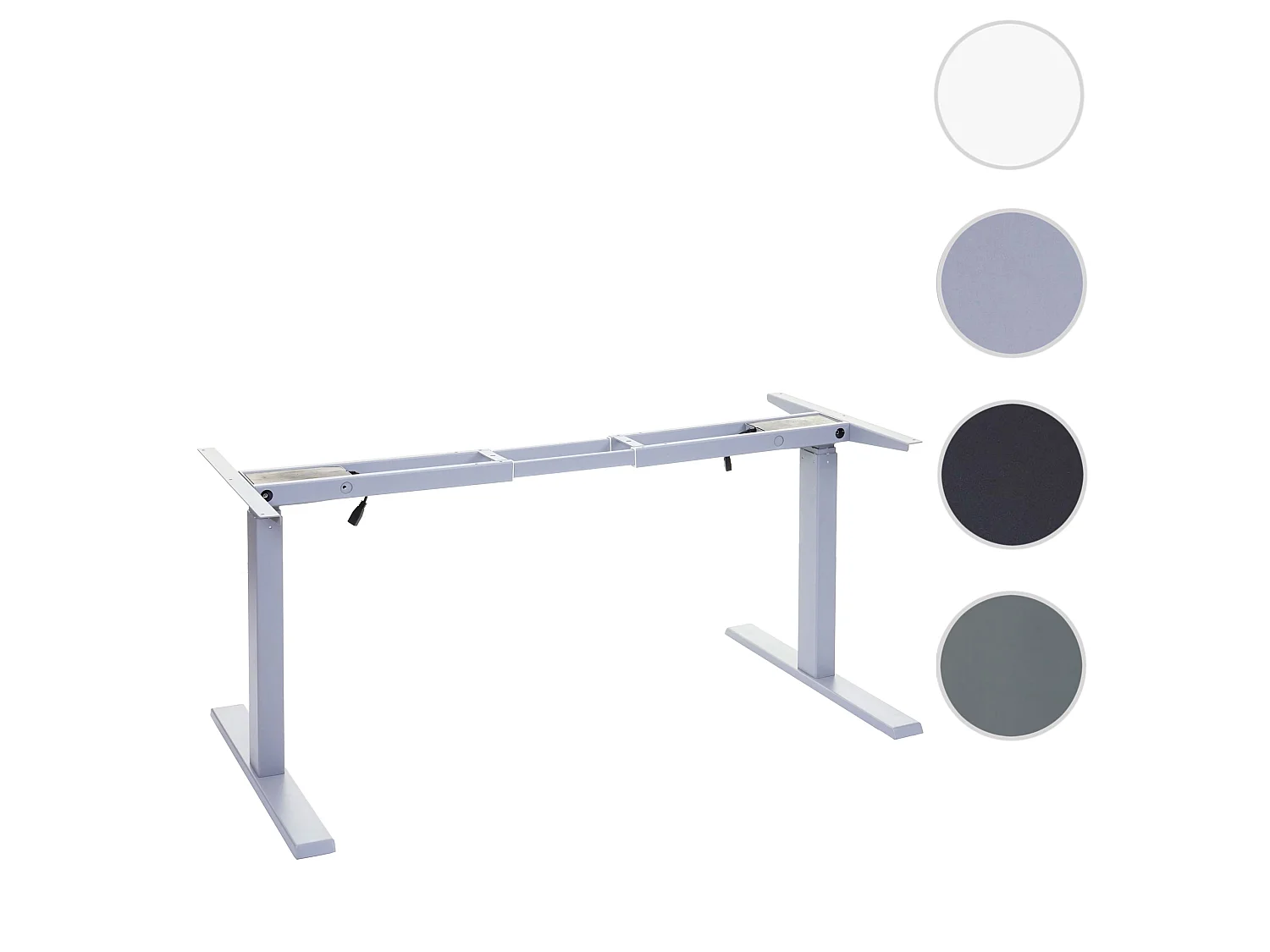 Gestell MCW-D40 für Schreibtisch, Grau
