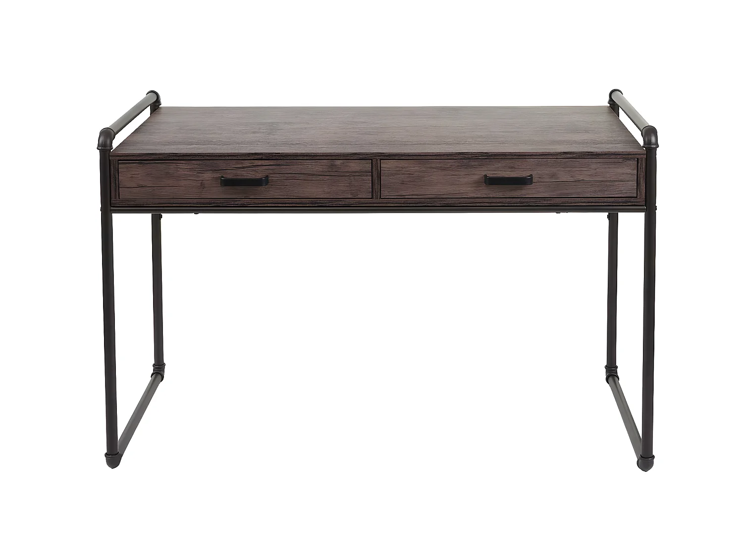 Scrivania ufficio computer MCW-F58 MDF con cassetti 60x120x75cm rovere marrone