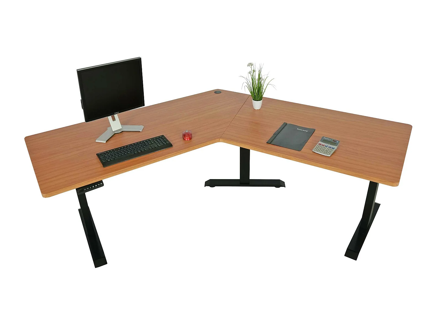 Schreibtisch MCW-D40, Natur, schwarz