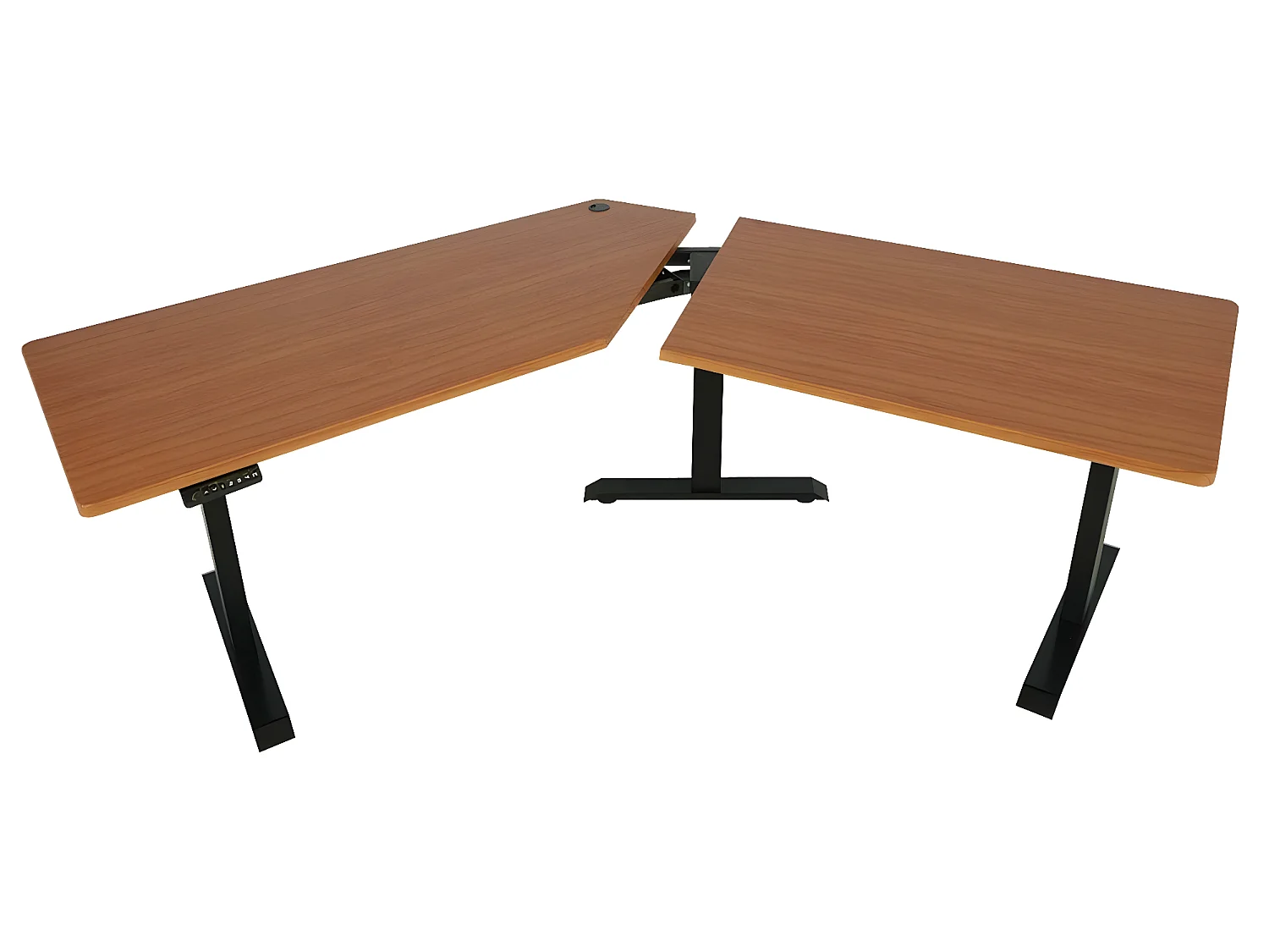 Schreibtisch MCW-D40, Natur, schwarz