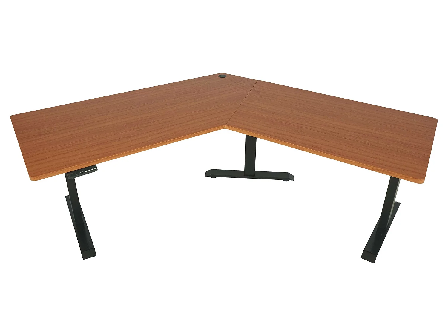 Schreibtisch MCW-D40, Natur, schwarz