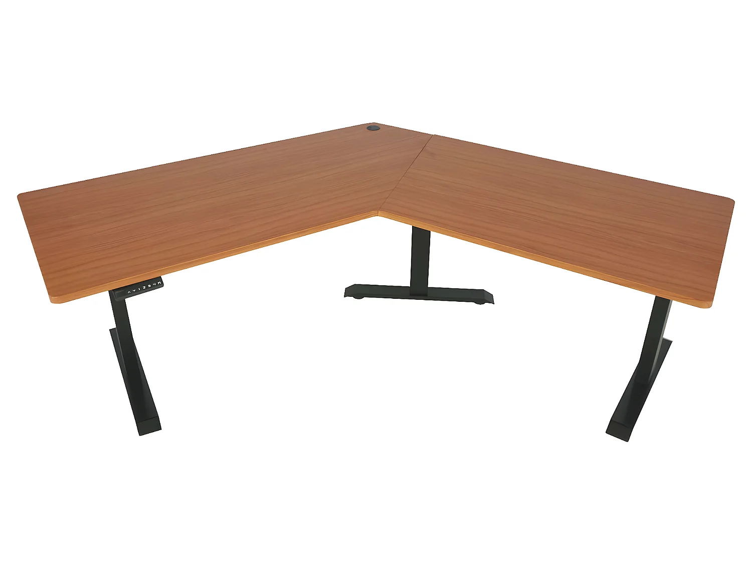 Schreibtisch MCW-D40, Natur, schwarz