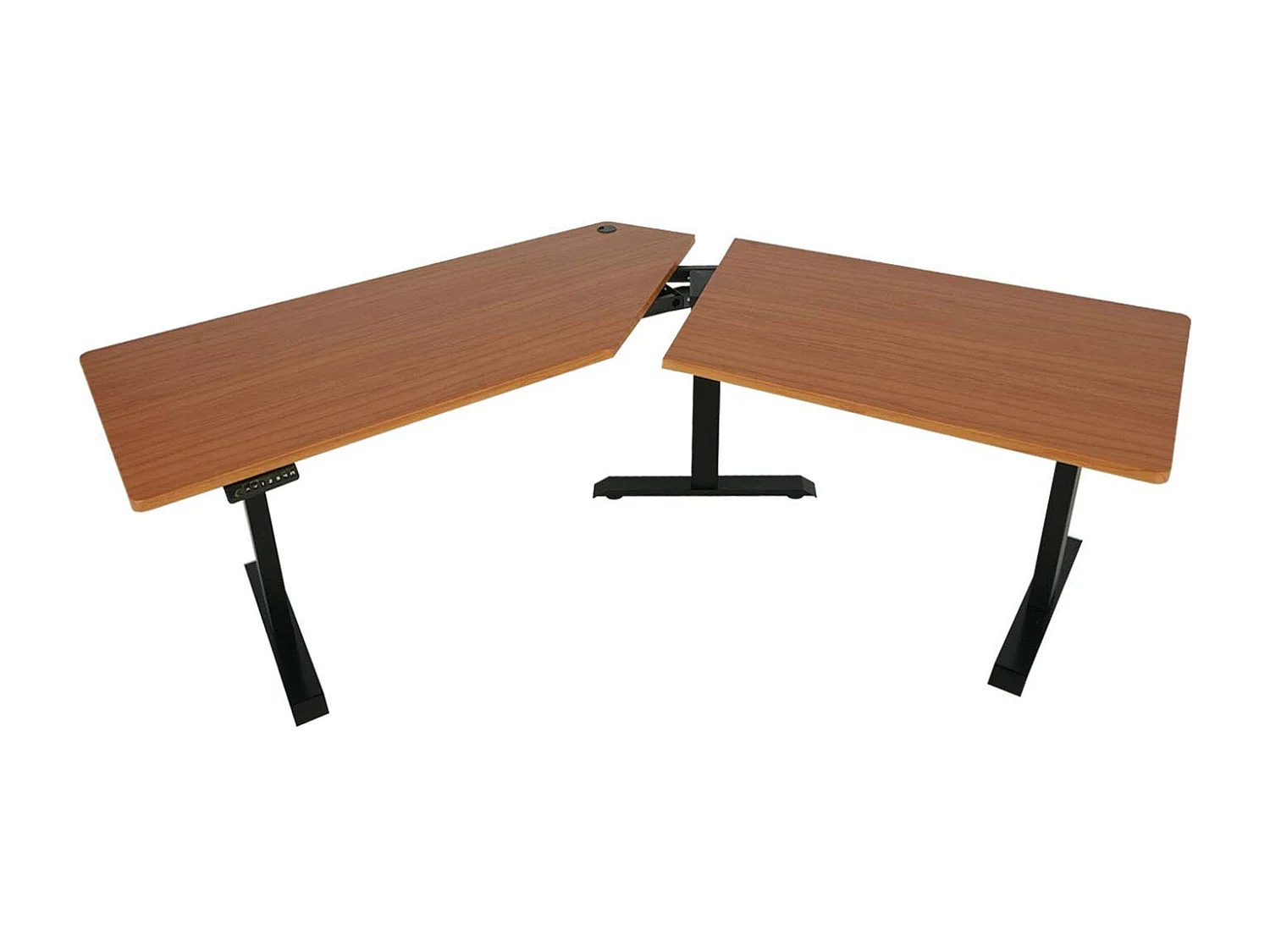 Schreibtisch MCW-D40, Natur, schwarz