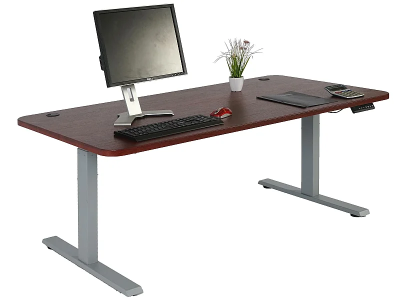 Schreibtisch MCW-D40, Kirsch-Dekor, grau