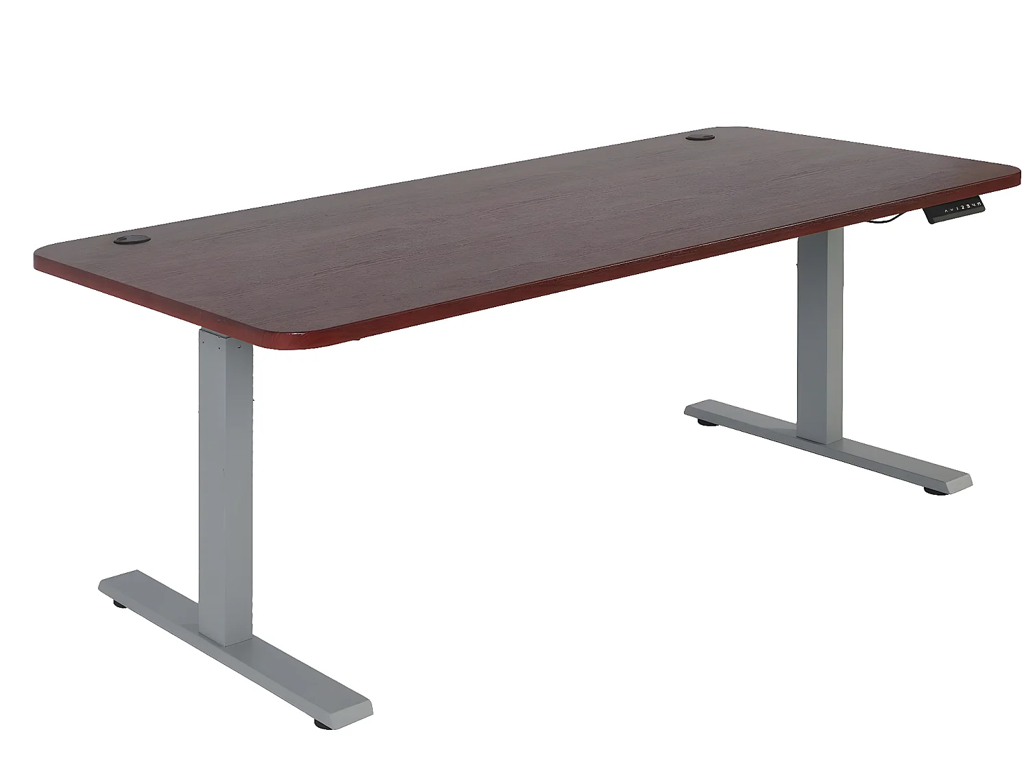 Schreibtisch MCW-D40, Kirsch-Dekor, grau