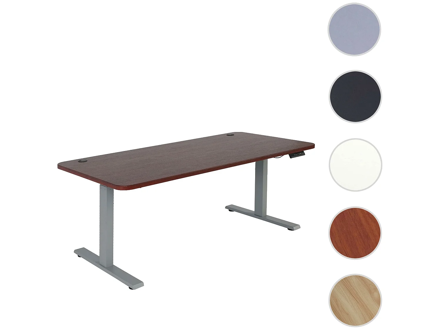 Schreibtisch MCW-D40, Kirsch-Dekor, grau