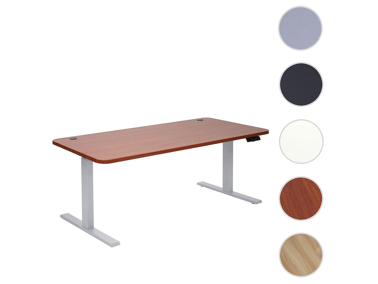 Schreibtisch MCW-D40, Natur, grau