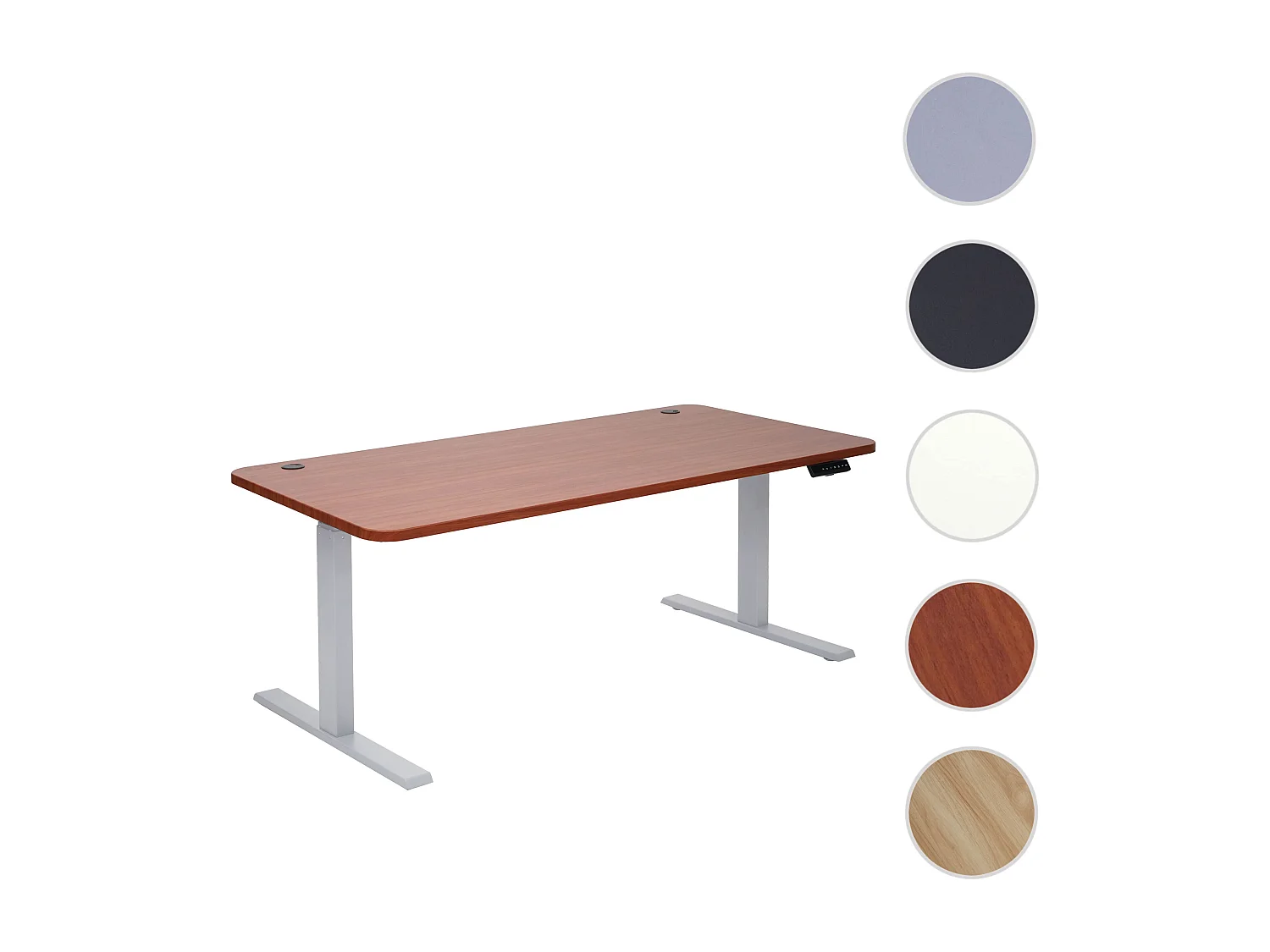 Schreibtisch MCW-D40, Natur, grau